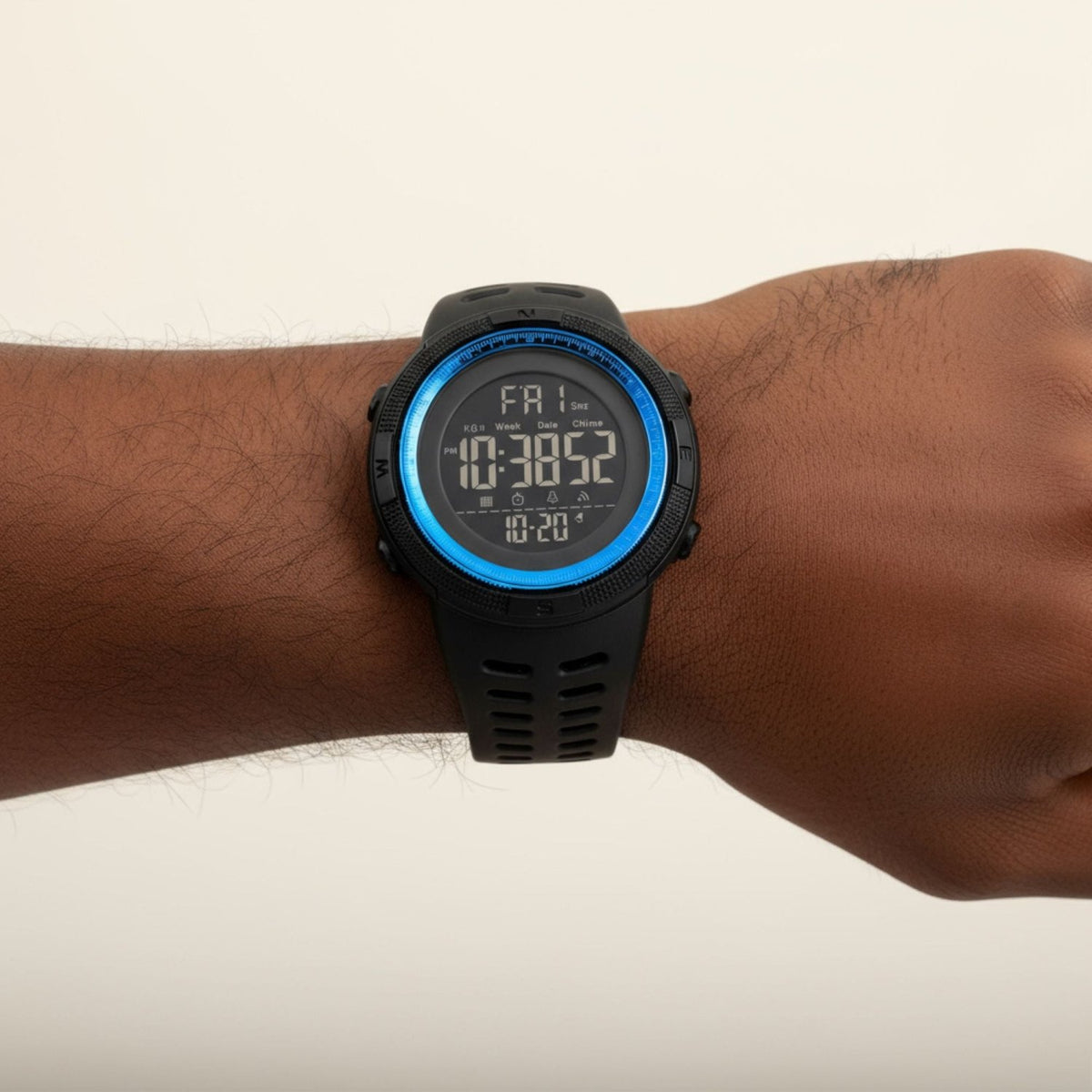 SKMEI Mens Digital Sports Watch, Multifunctions, 50M Water Resistant - Gifts Are Blue