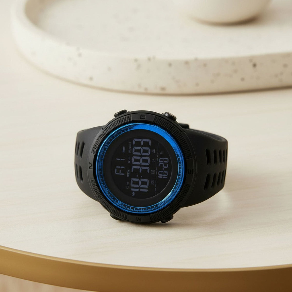 SKMEI Mens Digital Sports Watch, Multifunctions, 50M Water Resistant - Gifts Are Blue