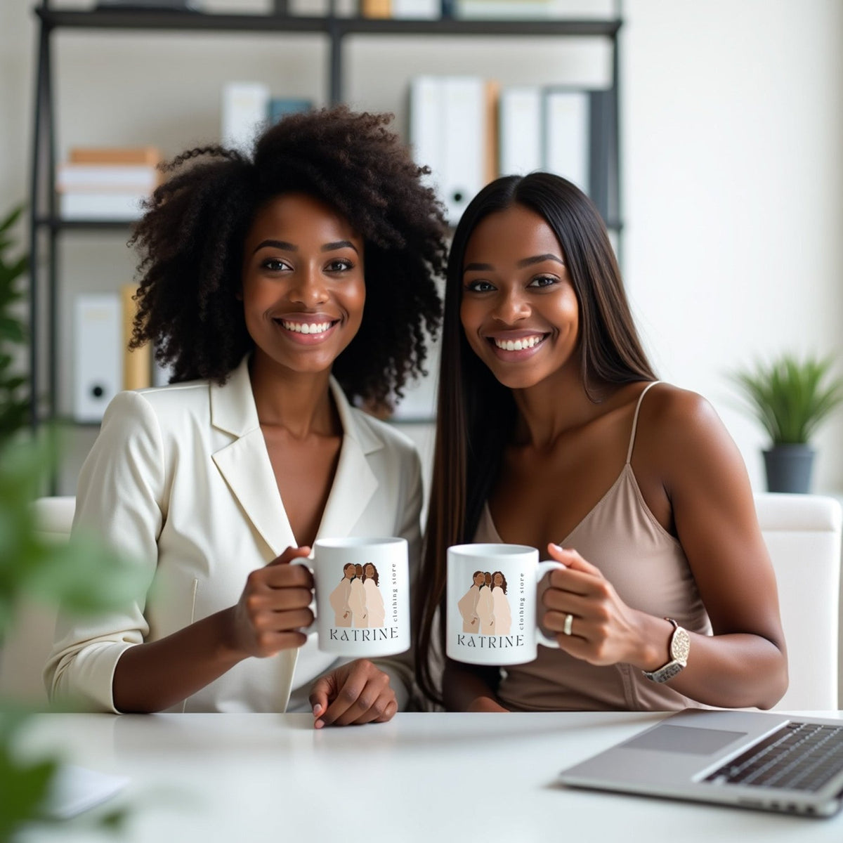 Custom Designed logo coffee mugs. Nice gifts for boss.