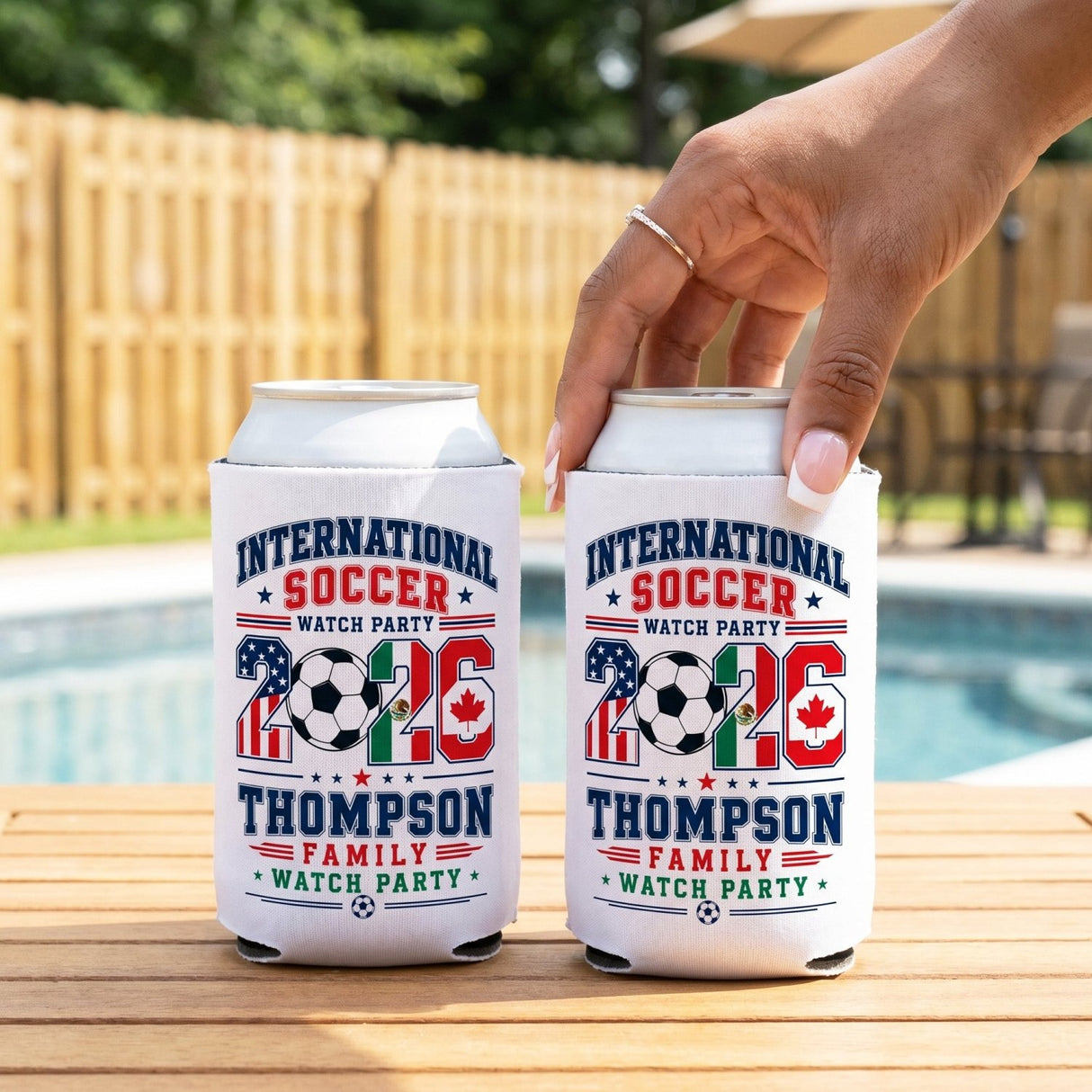 Bulk World Soccer Cup 2026 Watch Party Beverage Holders, Set of 1-50 - Gifts Are Blue