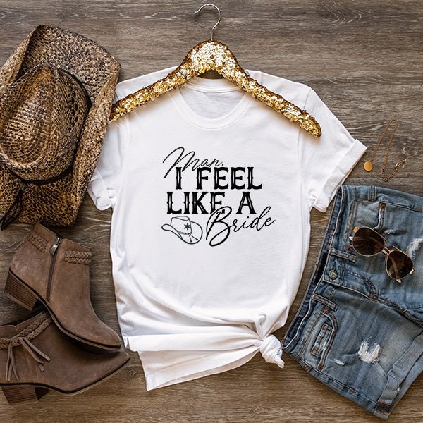 Cowgirl Bride & Bridesmaid Shirts for Western Bachelorette Party - Gifts Are Blue