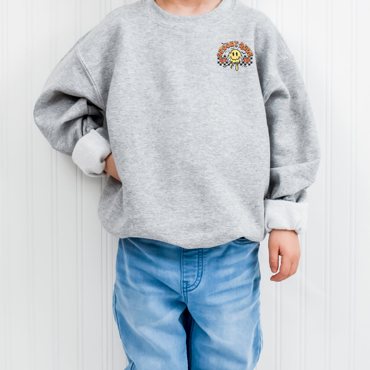 Spooky Dude Boys Halloween Sweatshirt
