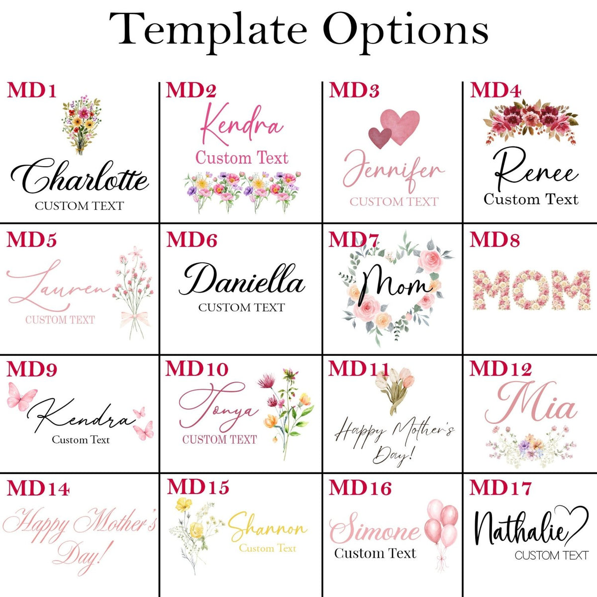 Multi Design Personalized Empty Mom Gift Box w Magnetic Lid, Bow and Crinkle Paper - Gifts Are Blue