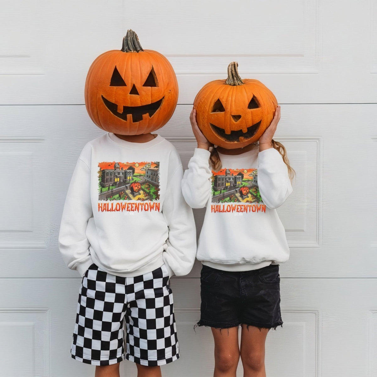 Vintage Halloweentown Sweatshirt for Adults and Teens with Several Colors - Gifts Are Blue