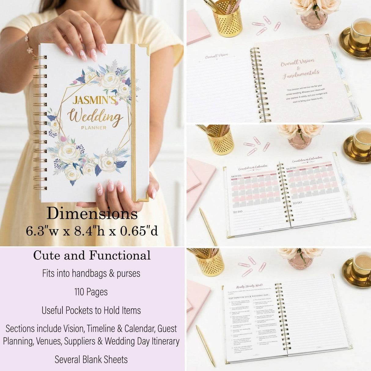 Petals & Promises Floral Engagement Gift Set for Bride - Gifts Are Blue