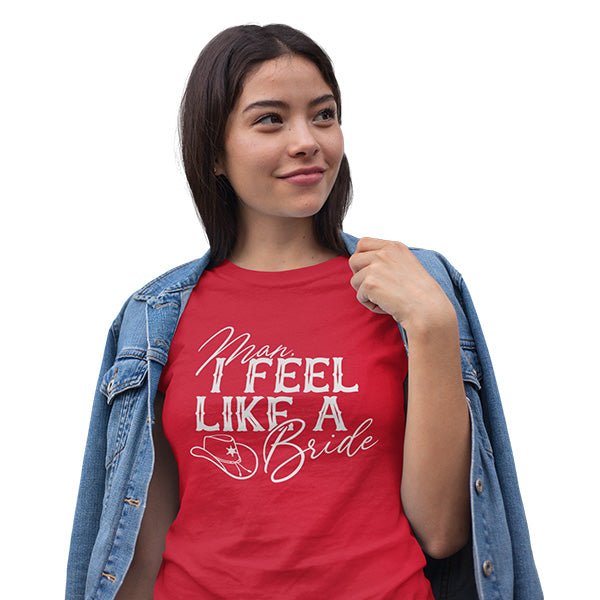 Cowgirl Bride & Bridesmaid Shirts for Western Bachelorette Party - Gifts Are Blue