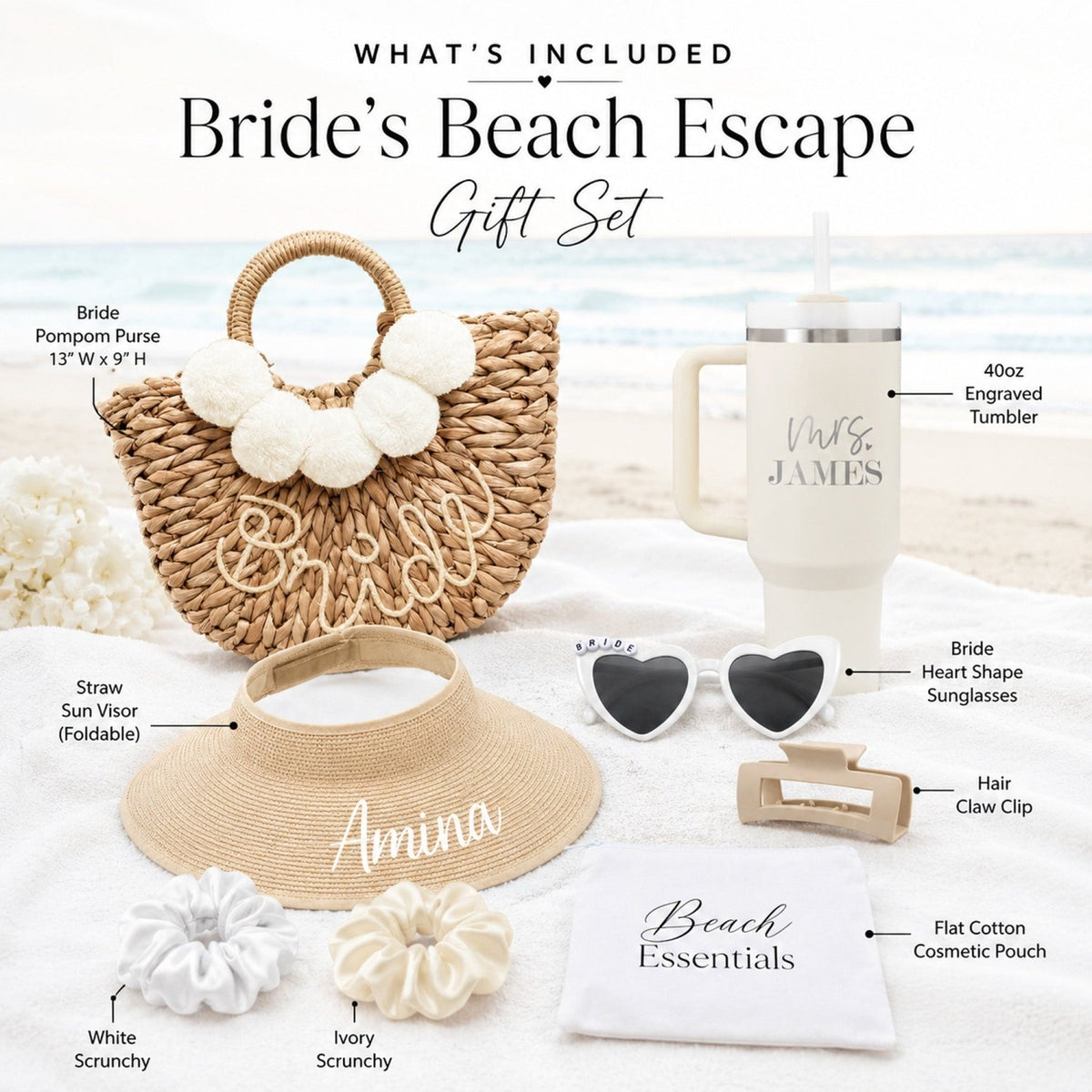 Beach Escape Bride Gift Set - Limited Edition - Gifts Are Blue