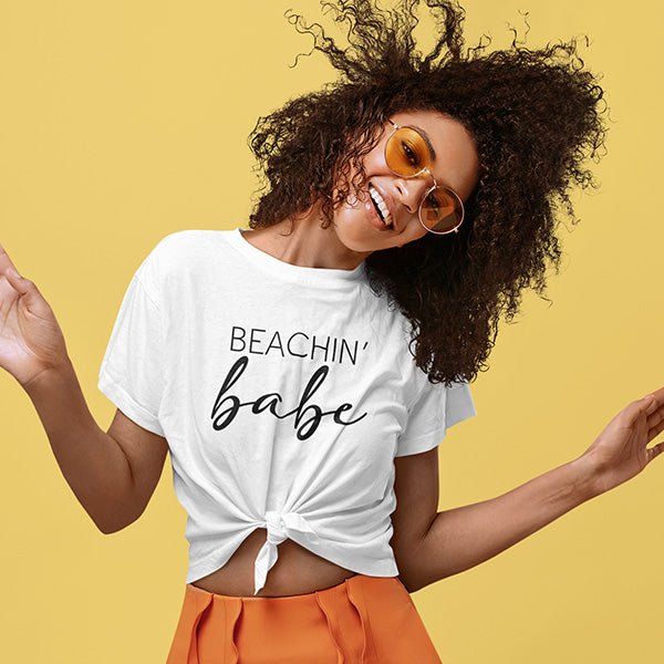 Beachin Bride & Babe Bachelorette Shirts for Bachelorette Party - Gifts Are Blue