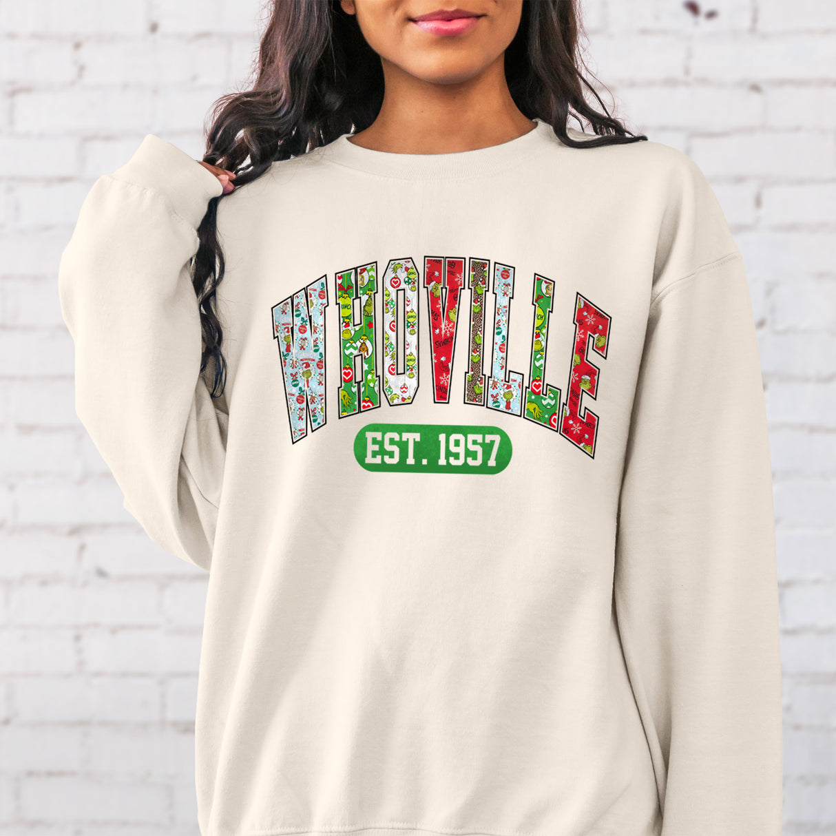 Cute Mystery Grinch Christmas Sweatshirt and 20oz Tumbler Bundle
