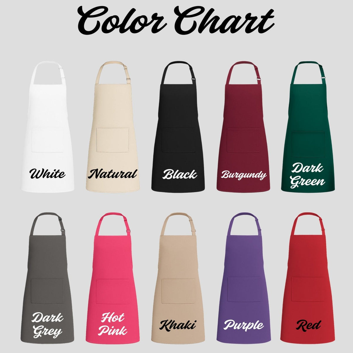 Grandma's Kitchen Personalized Apron w Name & Pocket, Custom Gifts for Women - Gifts Are Blue