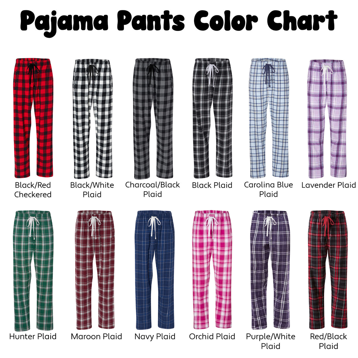 Custom College Pajama Pants for Women, Personalized PJ Pants for College Students