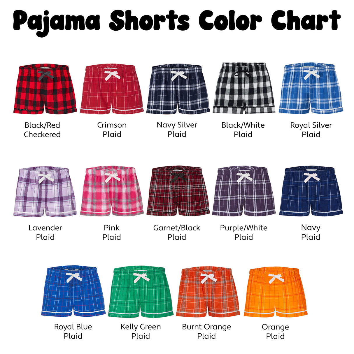 Custom College Pajama Shorts for Women, Personalized PJ Pants for College Students