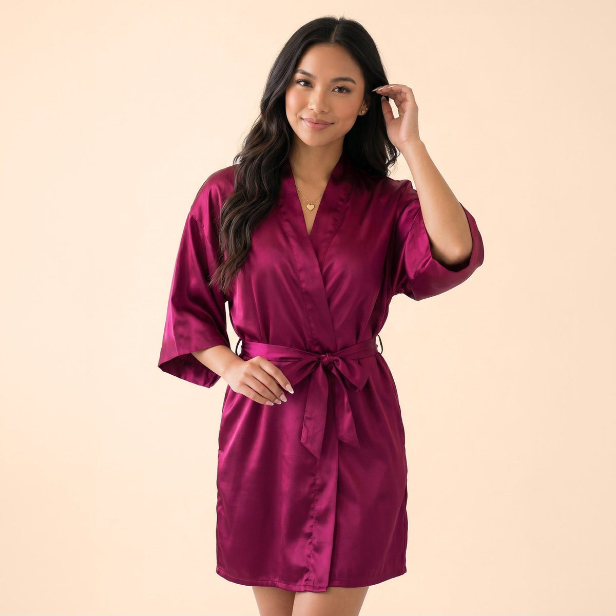 Womens Satin Robes, Sizes Small - 5XL - Gifts Are Blue