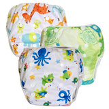Leakproof Reusable Swim Diapers, 3 Pack Variety Bundle, 0 to 2 years