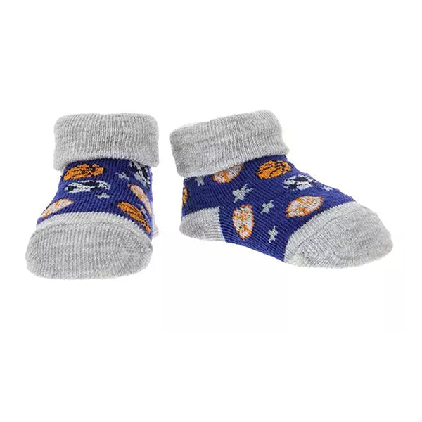Sports Themed Infant Booties, 4 Of Pack Socks, 0-12 Months, All Sports