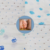 4 Pack Multiple Uses Pre-Washed Muslin Cotton Swaddle Blankets, Large, 47 x 47 - Gifts Are Blue - 3