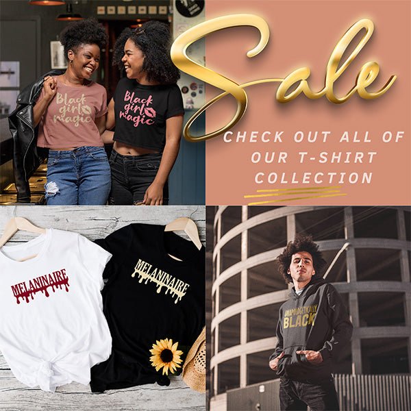 Gifts Are Blue T-Shirt Collection for Black History Month and Black Empowerment. Features a variety of shirt designs for youths, women and men that promotes Black pride and self love.