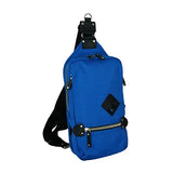 Blue Cordura Men Sling Pack, Mens Sling Pack, Back To School Backpacks, College Student Backpacks - Mens Blue Cordura Main