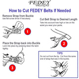 FEDEY Ratchet Belts for Men, Leather Signature Series, Blank Canvas, Instructions, all SKUs