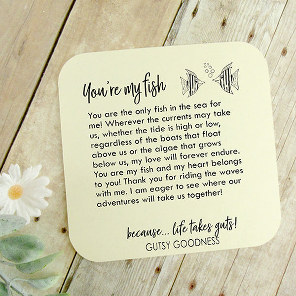 Couples-Keychain-set-you-are-the-only-fish-inthe-sea-card