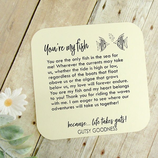 Couples-Keychain-set-you-are-the-only-fish-inthe-sea-card