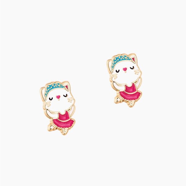 Girl-Nation-Glamorous-Cute-Charming-Studs-Ballerina-Kitty