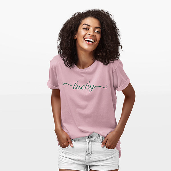 Cute Lucky shirts for St. Pattys Day Shirt.  Choose a St Pattys Day Sweatshirt, St. Pattys Day Hoodie or a St. Patricks Day TShirt with this design.