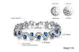Fashionable Blue Sapphire Bracelet Jewelry With Gift Box - Gifts Are Blue - 3