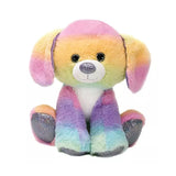 Rainbow Sherbet Soft Stuffed Plush Animal Dog Gift for Kids, Christmas and Birthdays