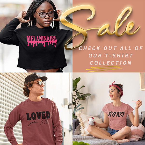 Gifts Are Blue T-Shirt Collection for Black History Month and Black Empowerment. Features a variety of shirt designs for youths, women and men that promotes Black pride and self love.