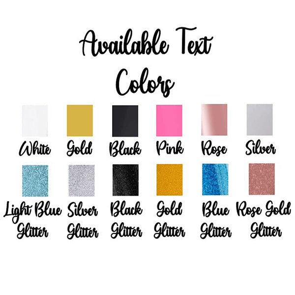 Basic Bride and Bridesmaids Bachelorette Party T-Shirts, Crewneck, Bridesmaid Shirts, Bridemaids Tees, Bachelorette Party Shirts - Text Colors Sheet
