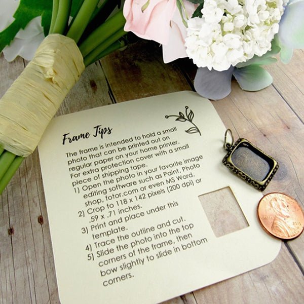 Wedding-Bouquet-Charm-missing-you-white-silver-tone-charm-card2; all SKUs