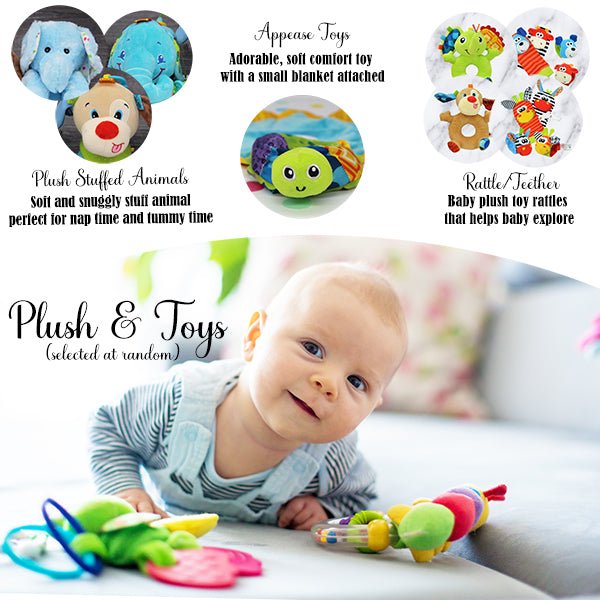 Newborn Baby Boy Gift Box, Ready to Gift Baby Set, 12 Items; Toy Details