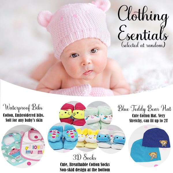 Baby Girl Gift Box, Ready to Gift Baby Set, 12 Items; Clothing Details