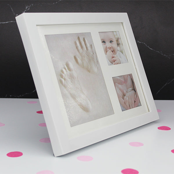 Baby Girl Gift Box, Baby Shower Baby Girl Gift Set, 12 Items; Baby Photo Frame with Clay Molding
