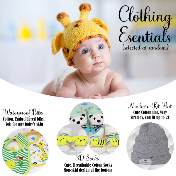Baby Unisex Gift Box, Ready to Gift Baby Set, 12 Items; Clothing Details