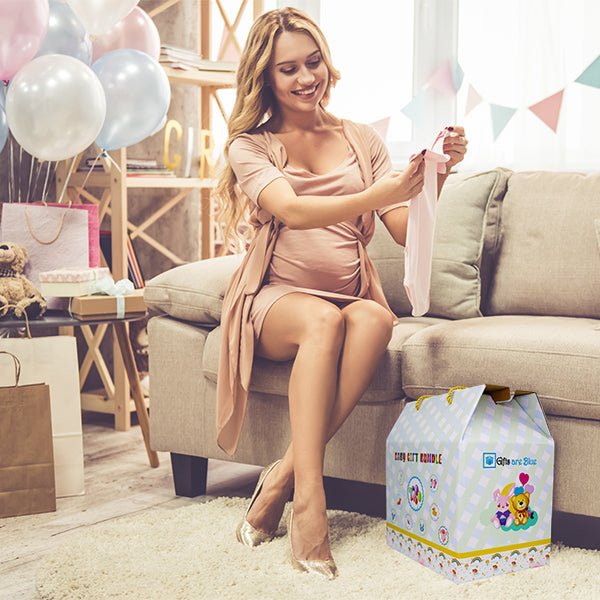 Baby Unisex Gift Box, Baby Shower Ready To Gift Set, 12 Items; Lifestyle