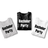 Bachelor Party Groom and Groomsmen T-Shirts, Crewneck