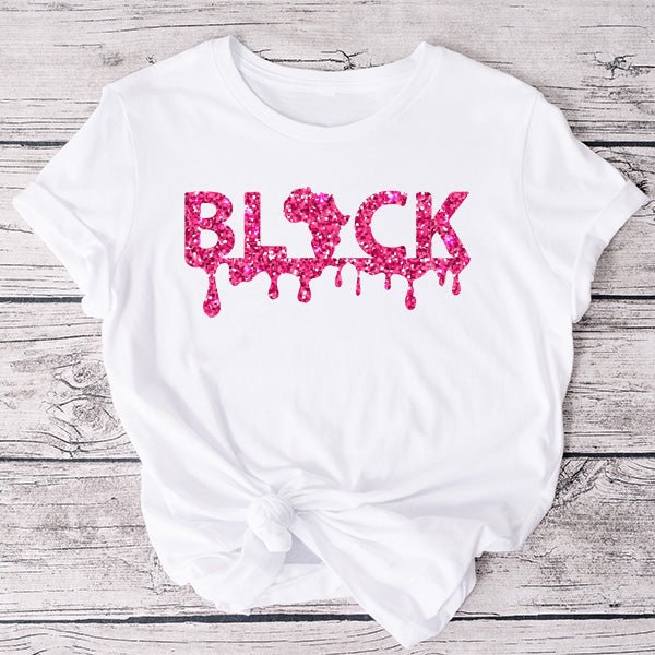 Black inspirational shirts that is perfect for Black History Month, Juneteenth, Back to School, College and more. It enforces self love and self pride. Choose from tshirts, v-necks, sweatshirts, hoodies, crop tops and more.