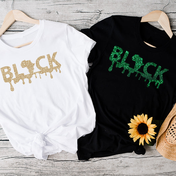 This is our Black History Month Shirts showcasing a matching combination one on a white shirt with black print, and the other with a black shirt with white print. Choose from XS to 6XL in a variety of styles.