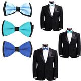 Mens Blue and Black Formal Event Pre-Tied Bow Ties - Gifts Are Blue - 2