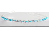 Blue Crystal Tiara Headband