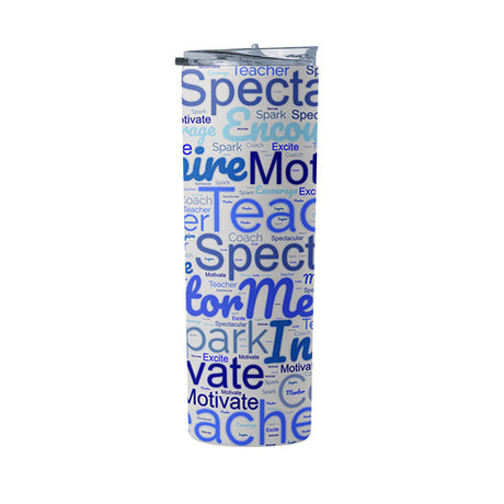 Blue Teacher Tumbler Gift.