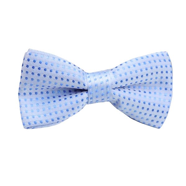 boys light blue polka dots bowtie