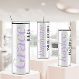 Bridesmaid tumblers for the entire bridal party.