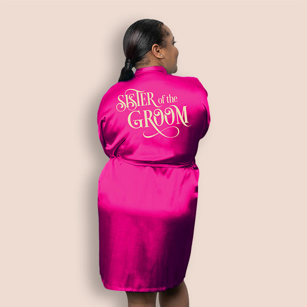 Bridal Party Robes Personalized for Bridesmaid of Honor Matron of Honor and Mothers Texts