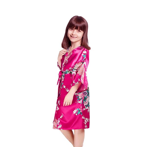 Girls Robes, Floral, Sizes 2T-14, Flower Girl Robes, Spa Party - Gifts Are Blue