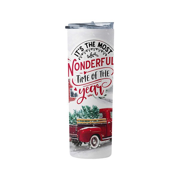 It's the Most Wonderful Time of the Year Tumbler for Christmas for Men and Women - Gifts Are Blue