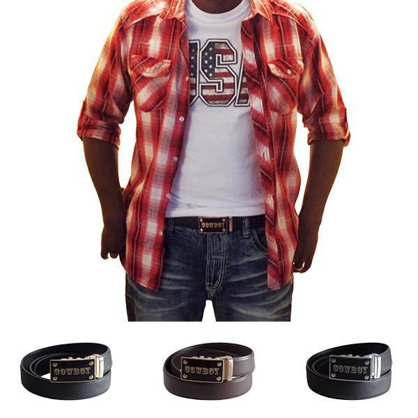 FEDEY Mens Ratchet Cowboy Belt, Model w Selections, all SKUs