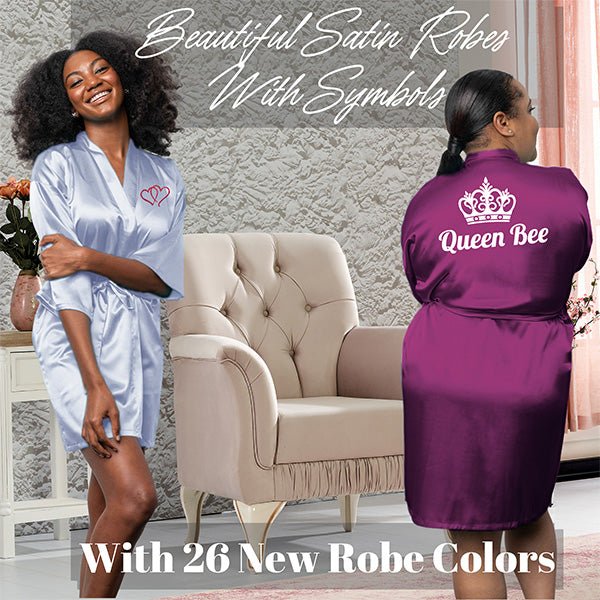 Womens & Girls Personalized Robes, Fully Customized Robe for Bride, Bridesmaid, Birthdays & More - Gifts Are Blue